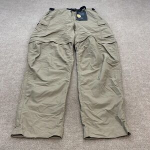 REI Pants Womens 12 Beige Sahara Convertible Cargo Nylon Hiking Outdoor Travel